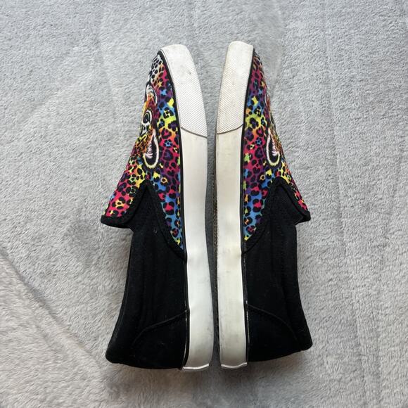 Lisa Frank Hunter Slip On Sneakers Womens 10M Leopard Animal Print Canvas Y2K - Picture 7 of 9